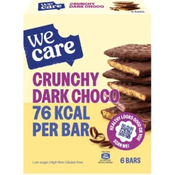 WeCare Verantwoorde Tussendoortjes>Crunchy Dark Choco Bars