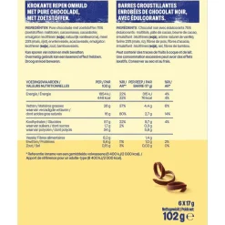 WeCare Verantwoorde Tussendoortjes>Crunchy Dark Choco Bars