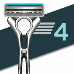 Heren Wilkinson Sword Scheermesjes>Quattro Titanium Sensitive Limited Edition Navulmesjes