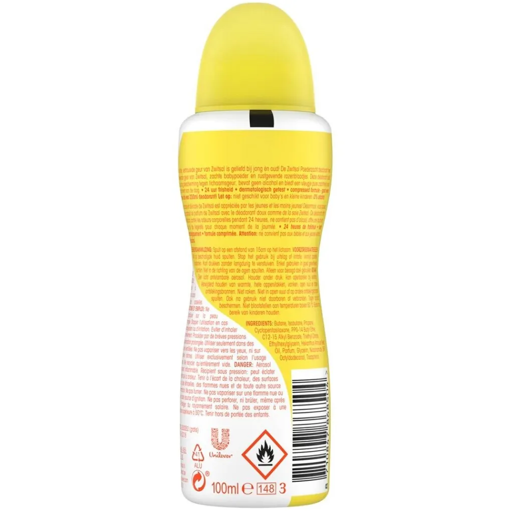 Zwitsal Deospray>Poederzacht Deodorant Spray