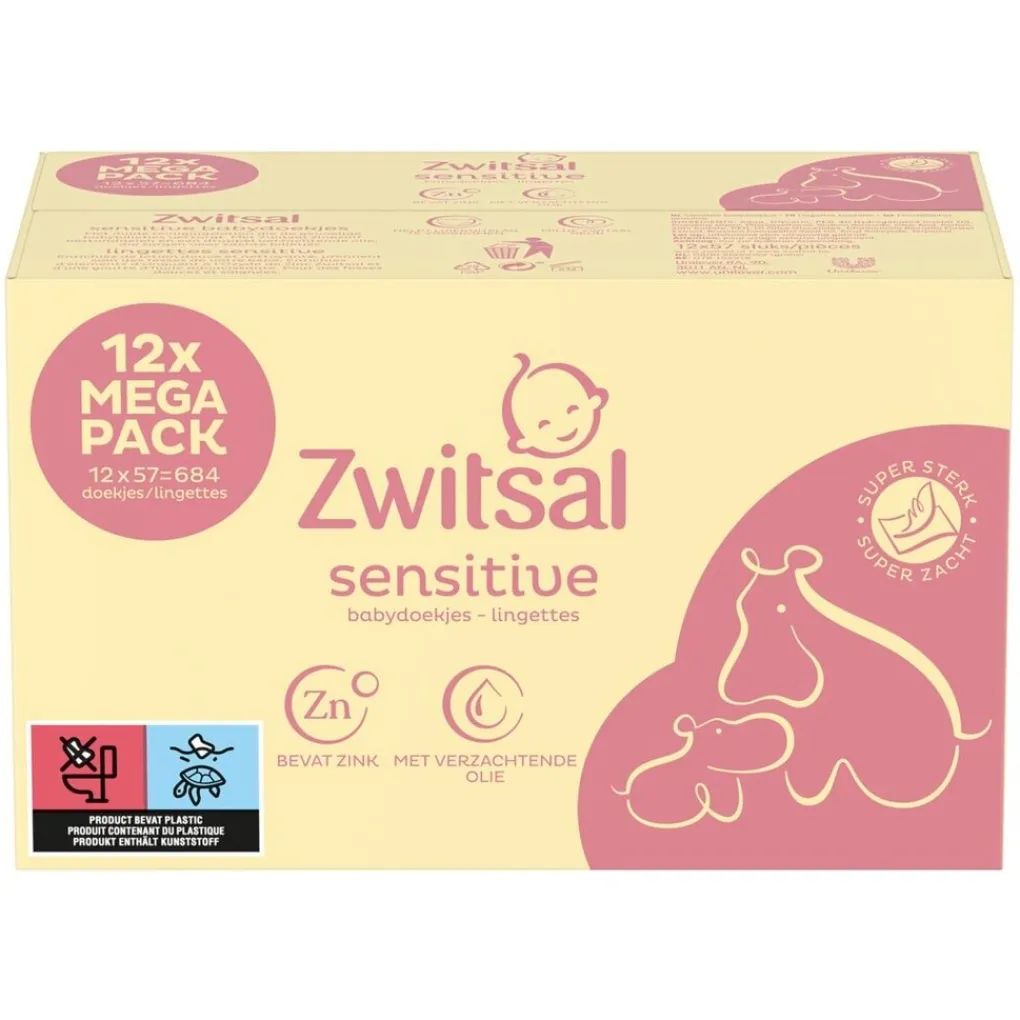 Zwitsal Billendoekjes>Sensitive Billendoekjes